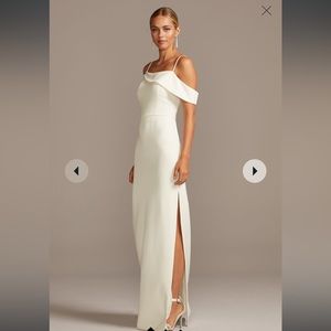 NEW David’s Bridal Asymmetrical Dress Size 2